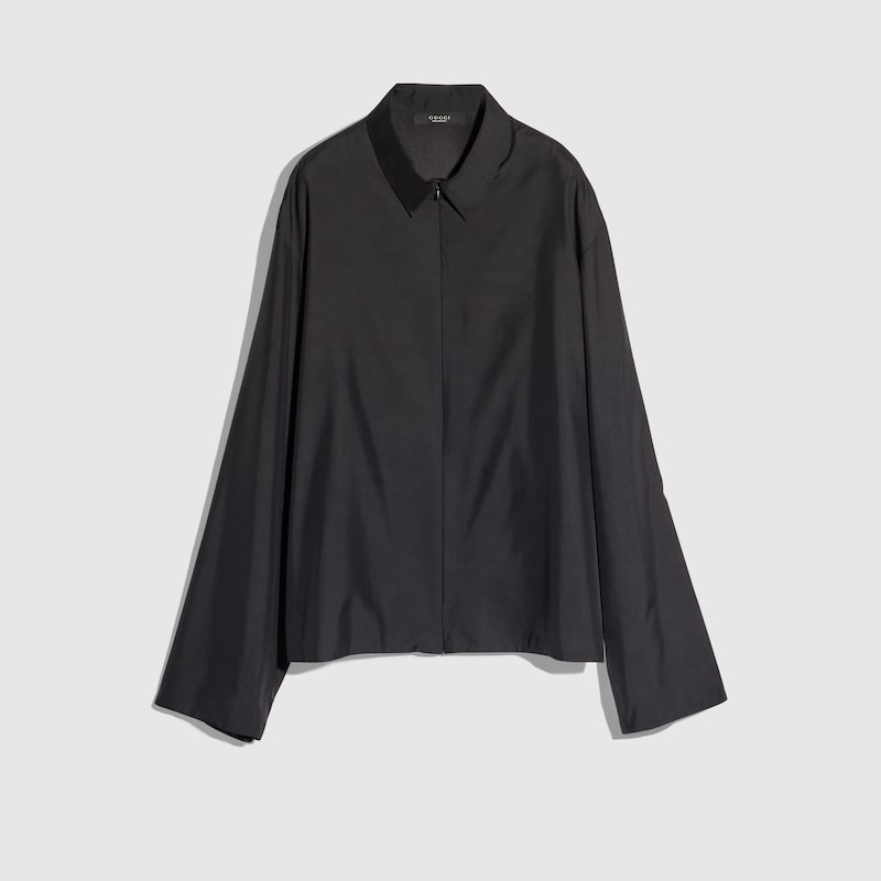 Technical Poplin Zipped Shirt Technical Poplin Zipped Shirt