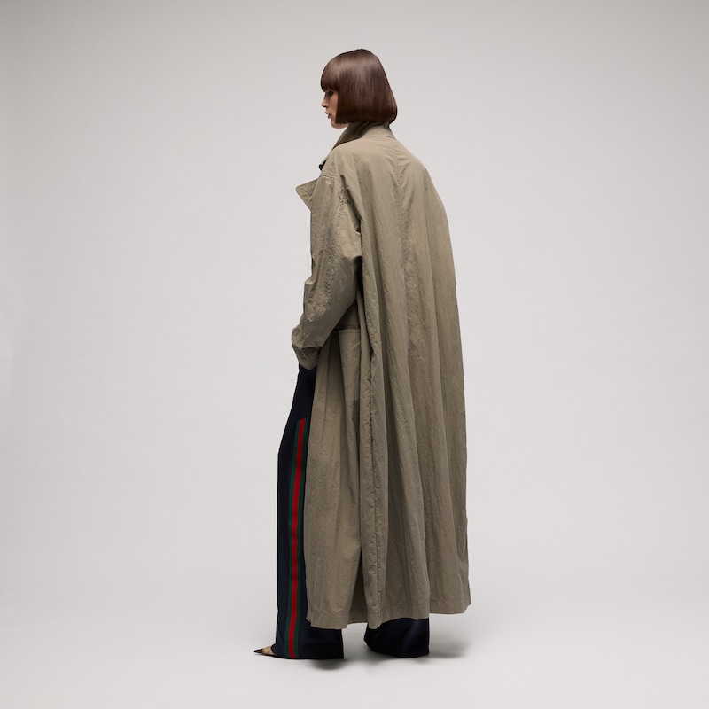Gucci Washed Matte Nylon Trench Coat | Thumbnail 3 Gucci Washed Matte Nylon Trench Coat | Thumbnail 3