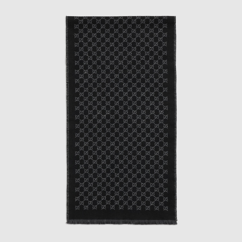GG Wool Viscose Lamé Scarf GG Wool Viscose Lamé Scarf