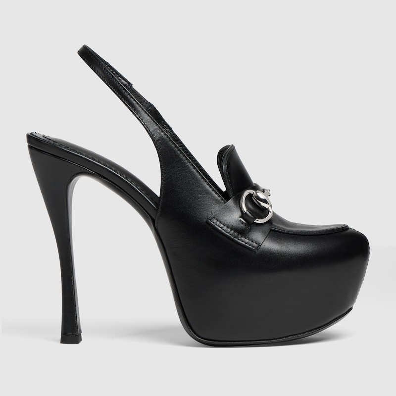 Gucci Platform Slingback With Horsebit