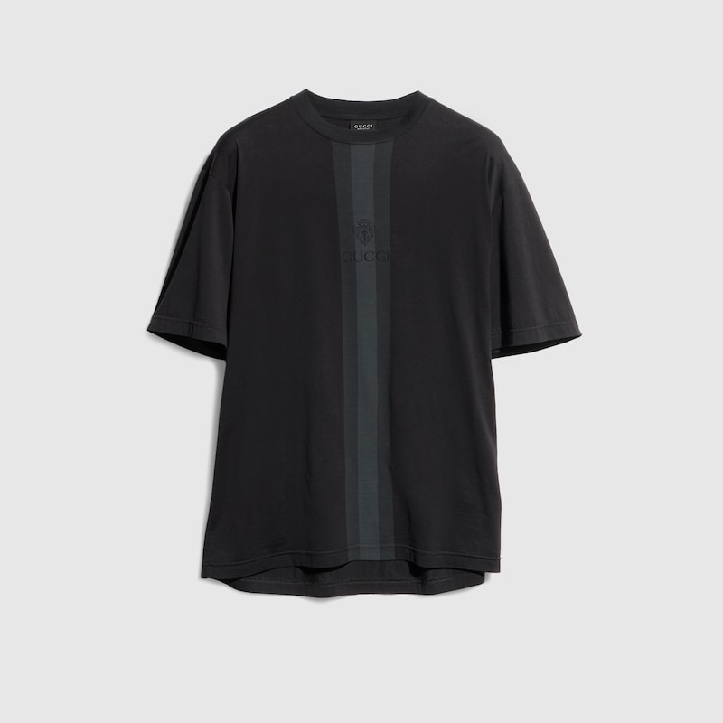 Gucci Cotton T-shirt With Muted Web