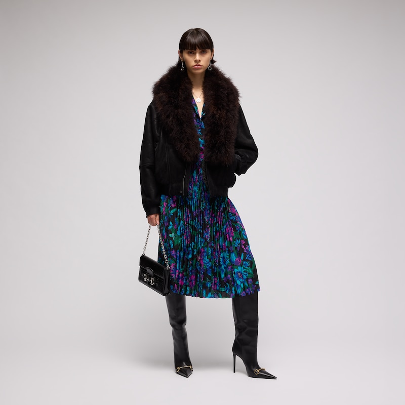 Gucci Printed Silk Crêpe De Chine Midi Skirt | Thumbnail 2 Gucci Printed Silk Crêpe De Chine Midi Skirt | Thumbnail 2