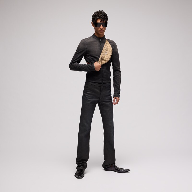 Gucci Cotton Viscose Jacket With Python Effect | Thumbnail 3 Gucci Cotton Viscose Jacket With Python Effect | Thumbnail 3