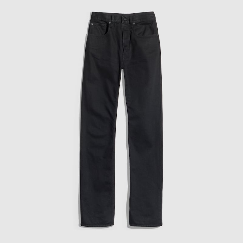 Cotton Denim Pants With Soft Coating