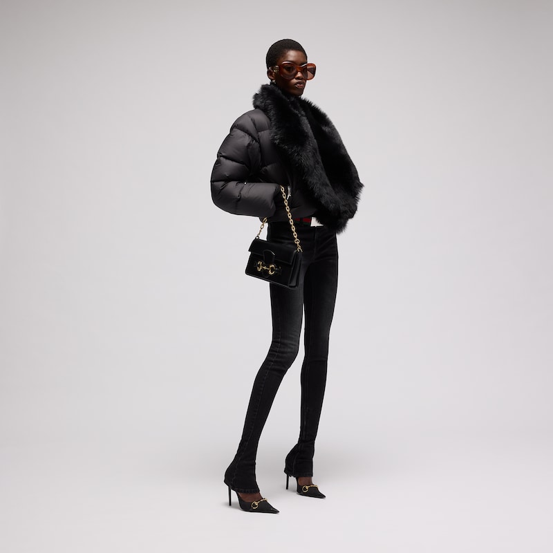 Gucci Padded Polyester Jacket With Shearling | Thumbnail 2