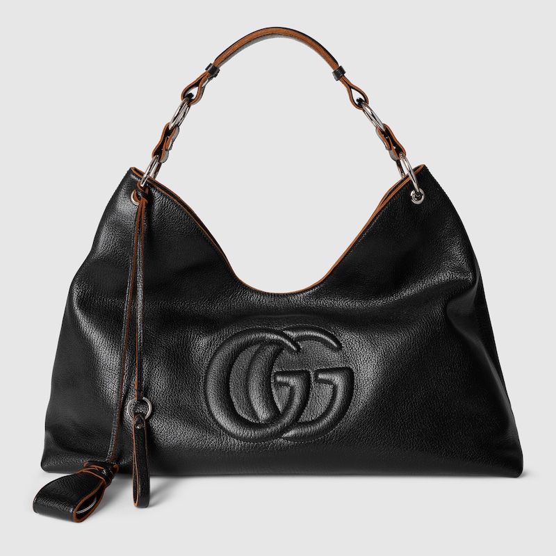 Large Shoulder Bag With Double G Detail Large Shoulder Bag With Double G Detail