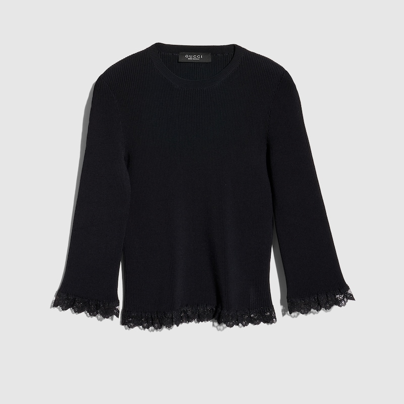 Gucci Fine Matte Viscose Rib Top