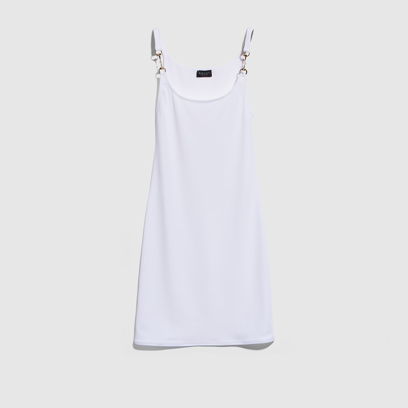 Gucci Viscose Crêpe Jersey Dress With Horsebit