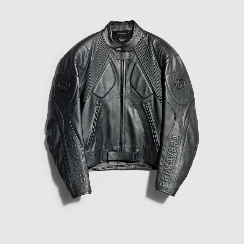 Grainy Laminated Bull Leather Jacket Grainy Laminated Bull Leather Jacket