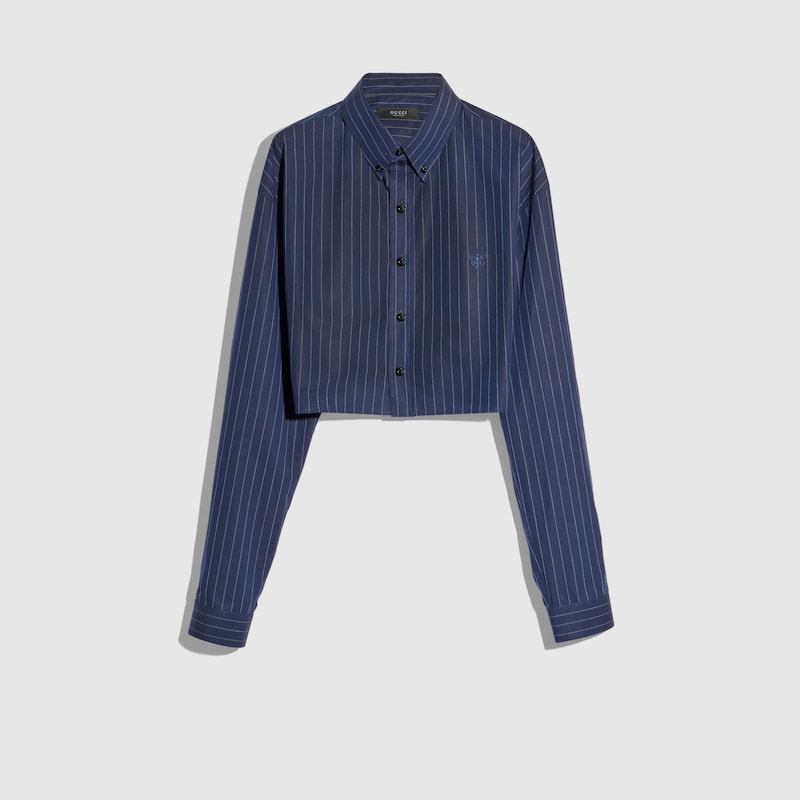 Pinstripe Cotton Poplin Shirt Pinstripe Cotton Poplin Shirt