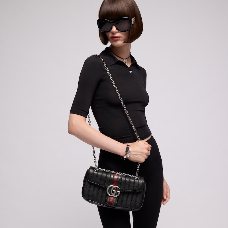 Gucci Jetset GG Marmont Medium Shoulder Bag | Thumbnail 3 Gucci Jetset GG Marmont Medium Shoulder Bag | Thumbnail 3