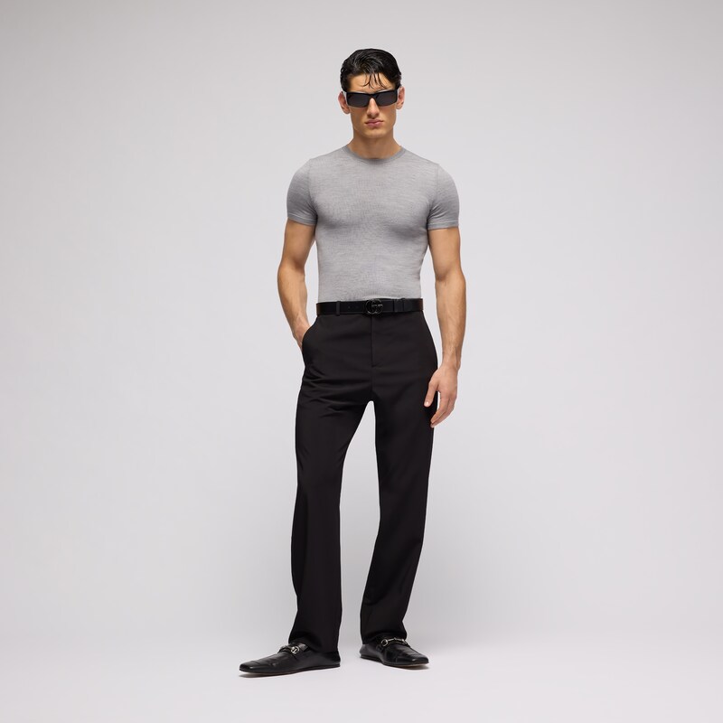 Gucci Cropped Knit Wool Silk Blend T-shirt | Thumbnail 2