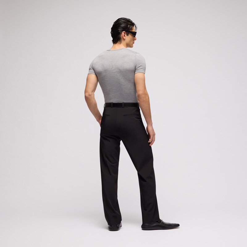 Gucci Cropped Knit Wool Silk Blend T-shirt | Thumbnail 3