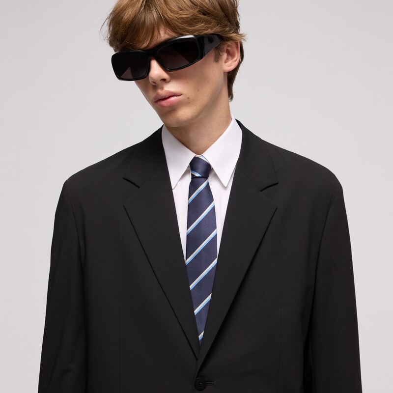 Gucci Striped Double G Silk Jacquard Tie | Thumbnail 2 Gucci Striped Double G Silk Jacquard Tie | Thumbnail 2