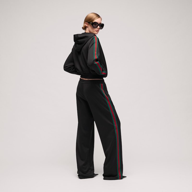 Gucci Cotton Jersey Leisure Pants With Web | Thumbnail 3 Gucci Cotton Jersey Leisure Pants With Web | Thumbnail 3