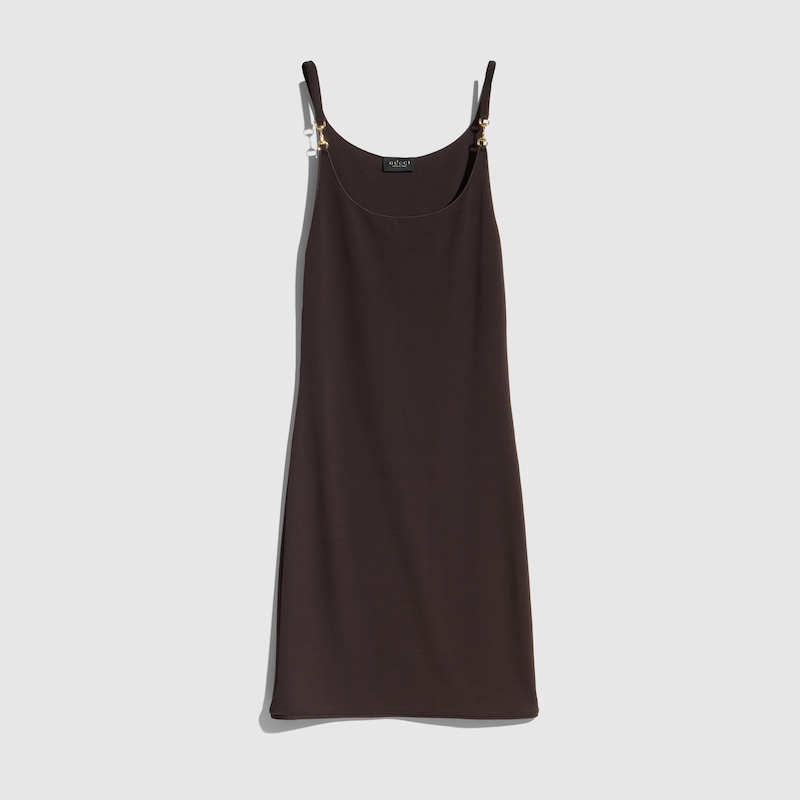 Gucci Viscose Crêpe Jersey Dress With Horsebit