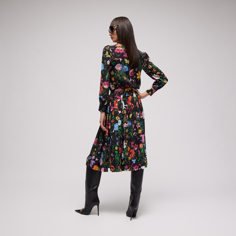 Gucci Printed Silk Crêpe De Chine Dress | Thumbnail 3 Gucci Printed Silk Crêpe De Chine Dress | Thumbnail 3