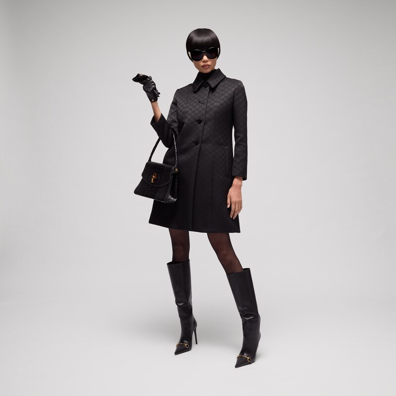 Gucci GG Viscose Jacquard Coat | Thumbnail 2 Gucci GG Viscose Jacquard Coat | Thumbnail 2