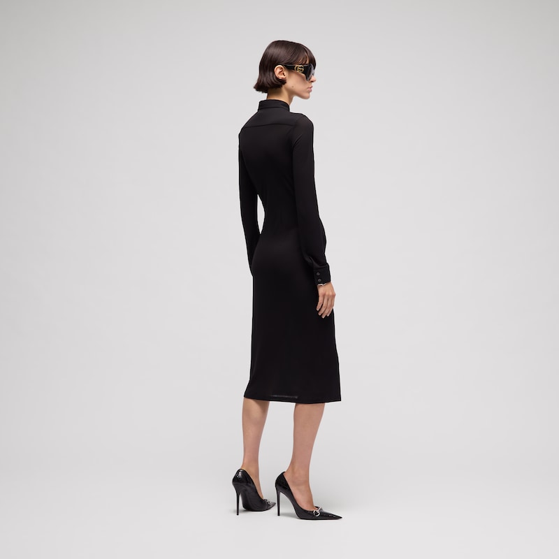 Gucci Viscose Crêpe Jersey Dress | Thumbnail 3 Gucci Viscose Crêpe Jersey Dress | Thumbnail 3