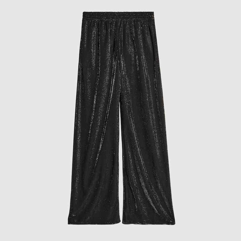 Jersey Pants With Iridescent Effect Jersey Pants With Iridescent Effect