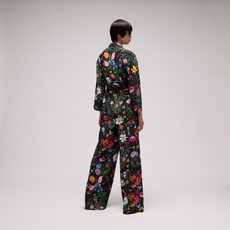 Gucci Printed Silk Leisure Pants | Thumbnail 3 Gucci Printed Silk Leisure Pants | Thumbnail 3