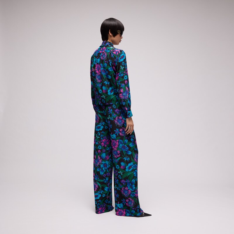 Gucci Printed Silk Leisure Pants | Thumbnail 3 Gucci Printed Silk Leisure Pants | Thumbnail 3