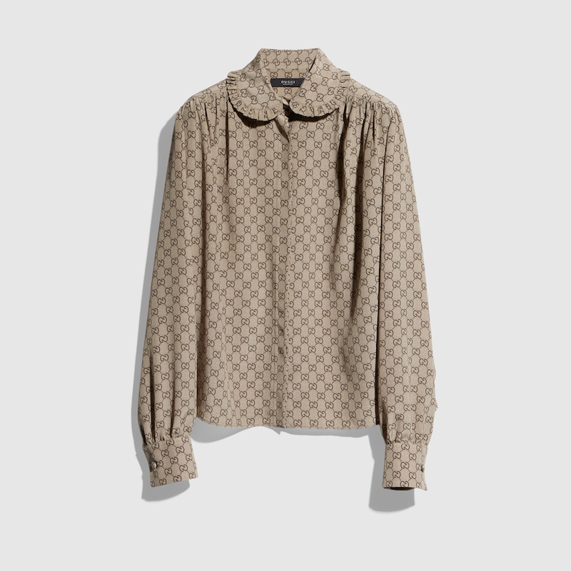 Gucci Printed Silk Crêpe De Chine Shirt
