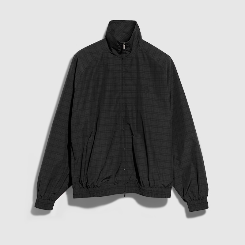 Prince Of Wales Nylon Zip Jacket Prince Of Wales Nylon Zip Jacket