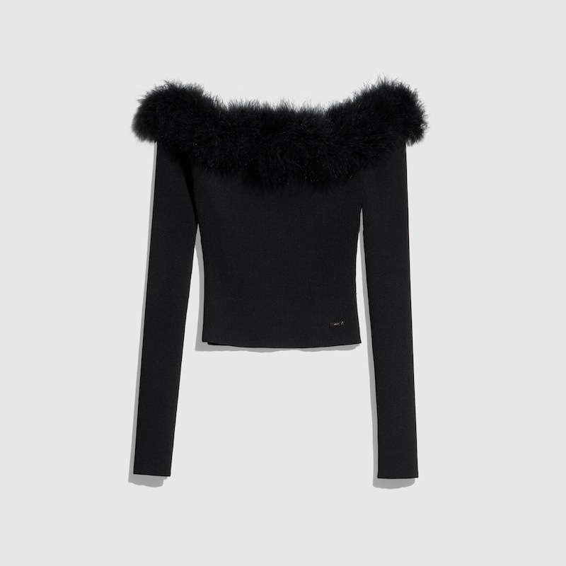 Rib Viscose Off-the-shoulder Top Rib Viscose Off-the-shoulder Top