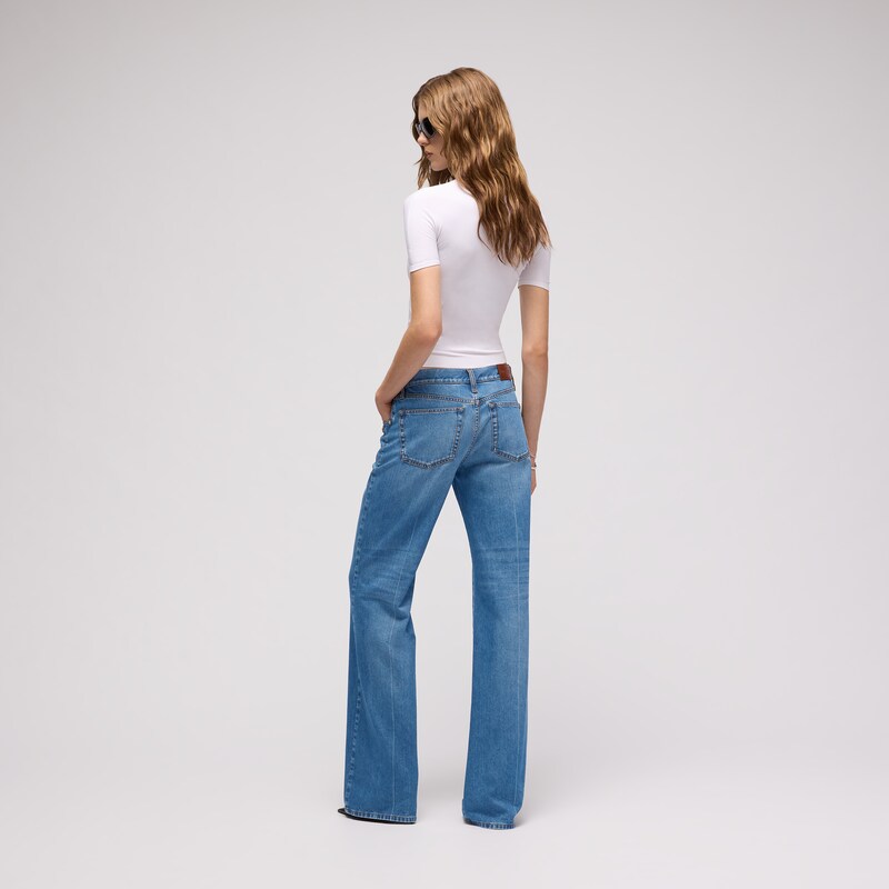 Gucci Bootcut Cotton Denim Pants With Horsebit | Thumbnail 3 Gucci Bootcut Cotton Denim Pants With Horsebit | Thumbnail 3