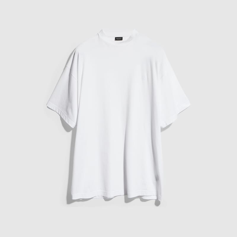 Gucci Lightweight Silk Jersey T-shirt With Embroidery