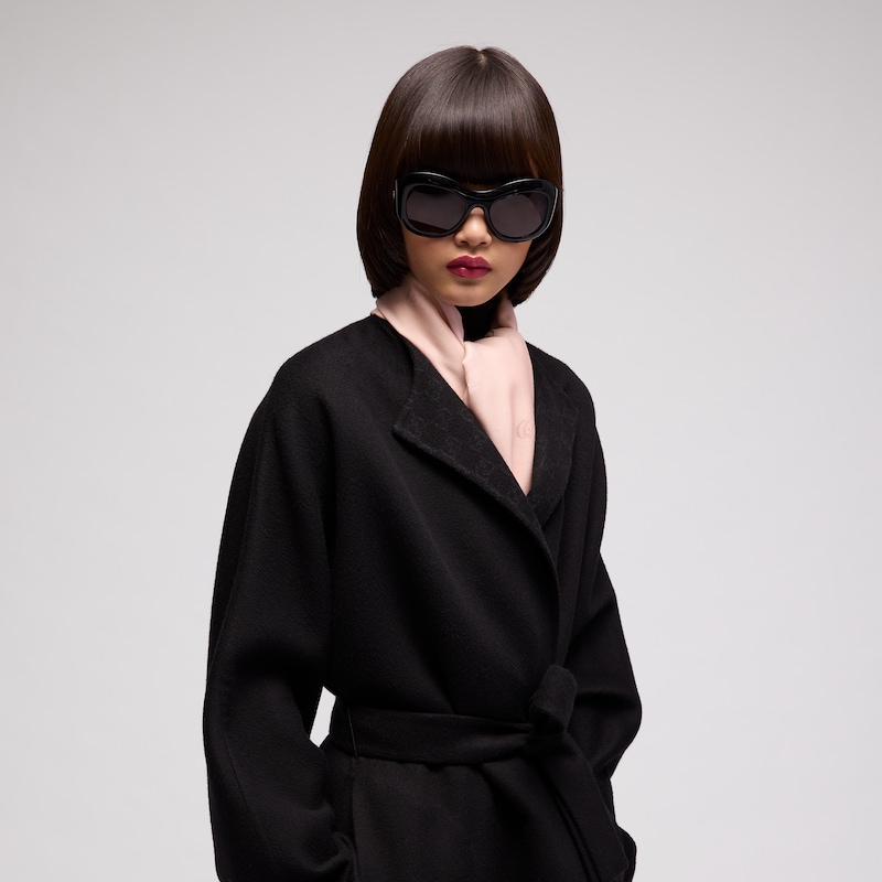 Gucci Double G Silk Wool Shawl | Thumbnail 2 Gucci Double G Silk Wool Shawl | Thumbnail 2