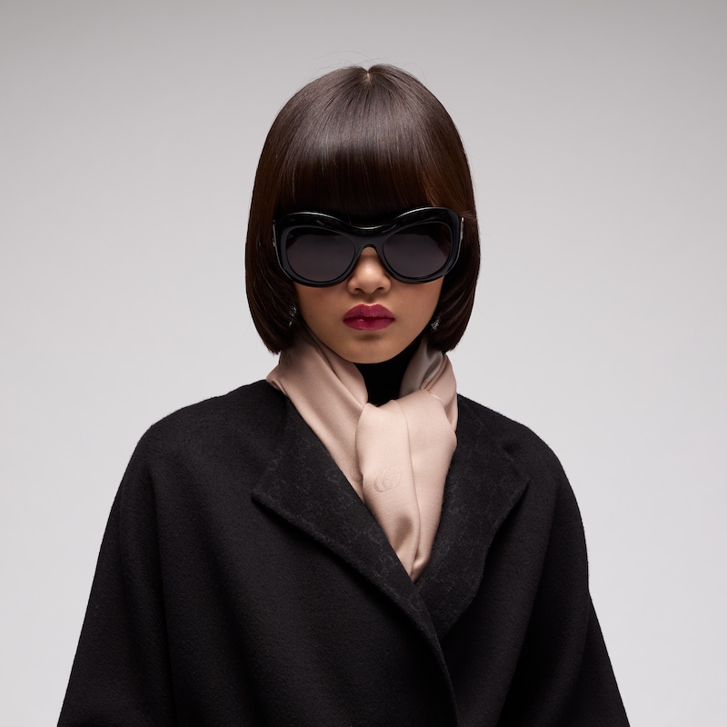 Gucci Double G Silk Wool Shawl | Thumbnail 2 Gucci Double G Silk Wool Shawl | Thumbnail 2
