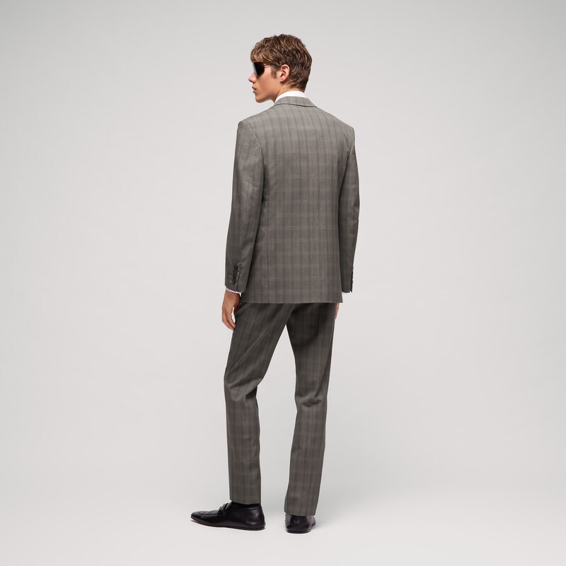 Gucci Prince Of Wales Wool Pants With Embroidery | Thumbnail 3 Gucci Prince Of Wales Wool Pants With Embroidery | Thumbnail 3