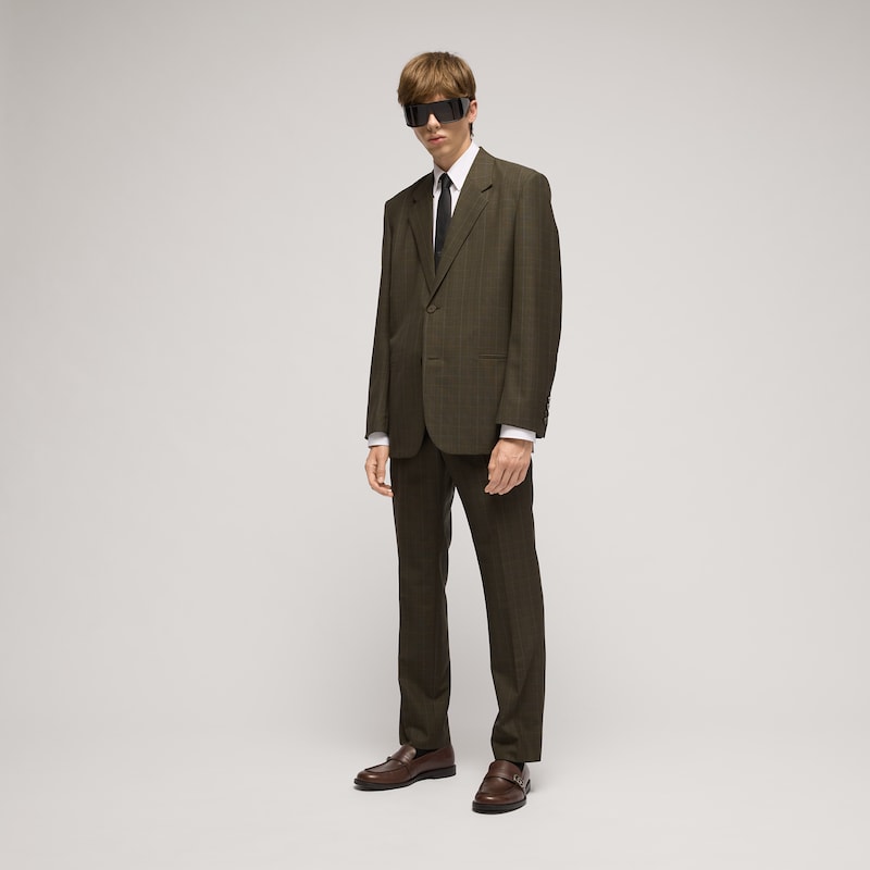Gucci Prince Of Wales Wool Jacket | Thumbnail 2 Gucci Prince Of Wales Wool Jacket | Thumbnail 2
