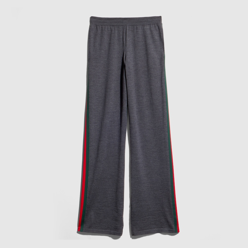 Gucci Fine Wool Leisure Pants With Web