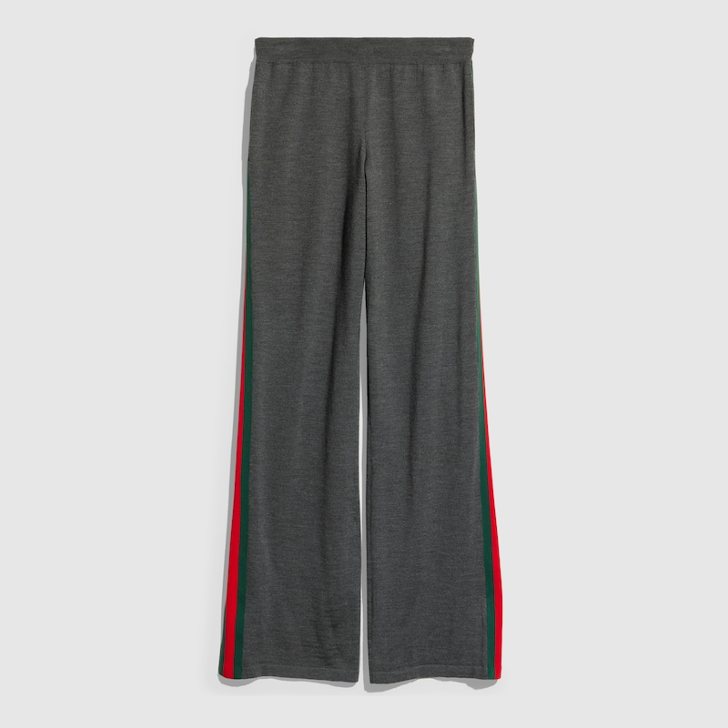 Gucci Fine Wool Leisure Pants With Web