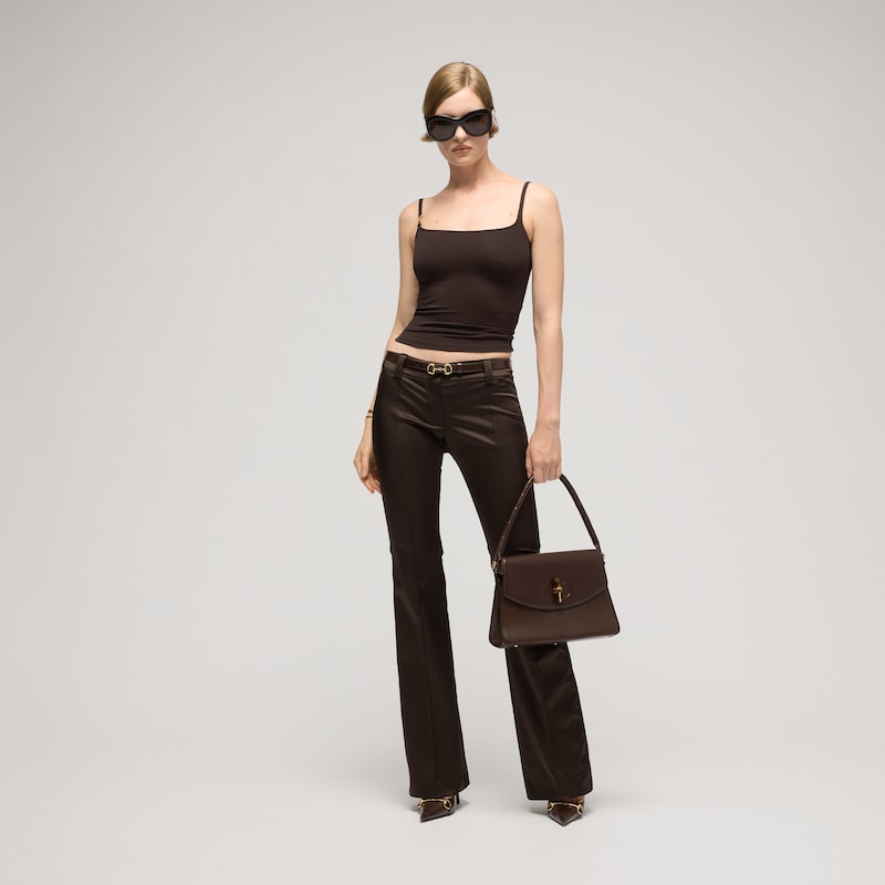 Gucci Thin Belt With Horsebit Buckle | Thumbnail 2