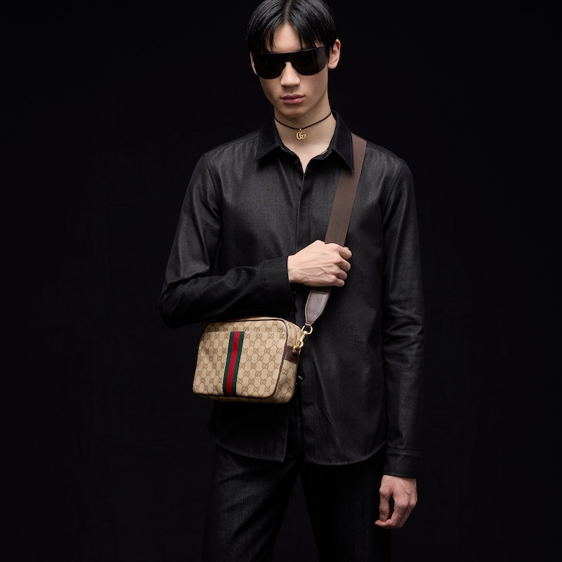 Gucci Small Crossbody Bag With Web | Thumbnail 2 Gucci Small Crossbody Bag With Web | Thumbnail 2
