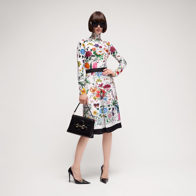 Gucci Printed Nylon Jersey Turtleneck Top | Thumbnail 2