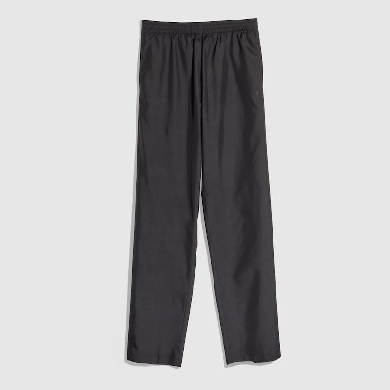 Gucci Silk Poplin Leisure Pants With Web