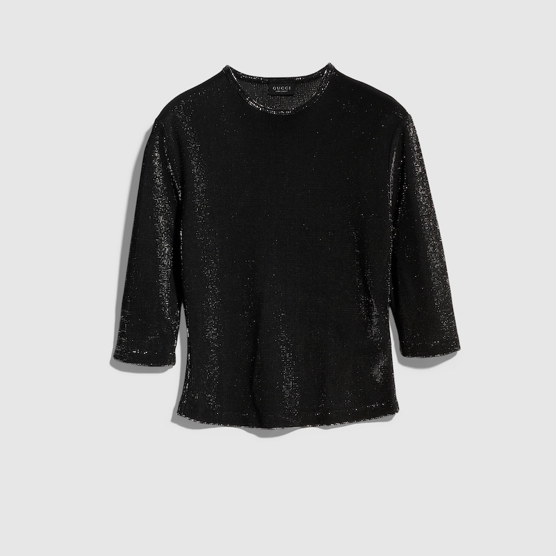 Jersey Top With Iridescent Effect