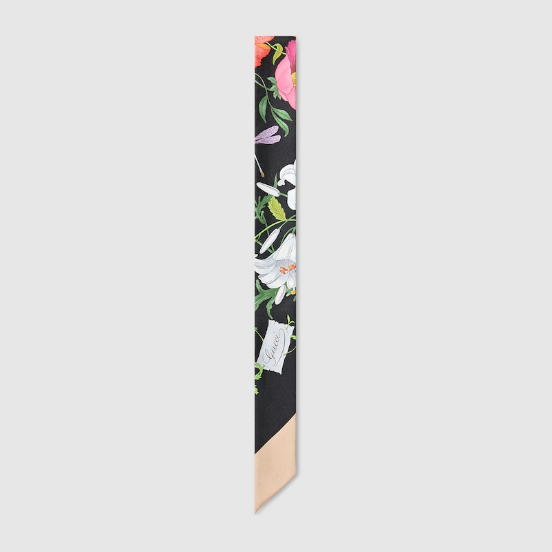 Gucci Printed GG Silk Twill Ribbon