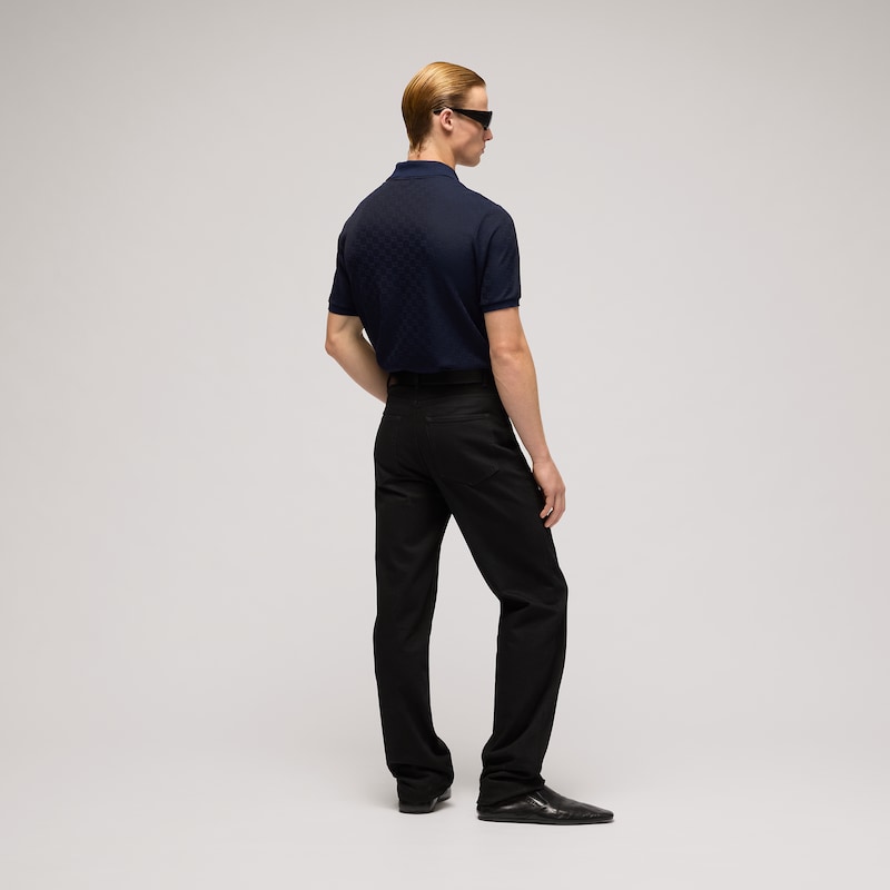 Gucci Lightweight GG Jersey Polo Shirt | Thumbnail 3 Gucci Lightweight GG Jersey Polo Shirt | Thumbnail 3