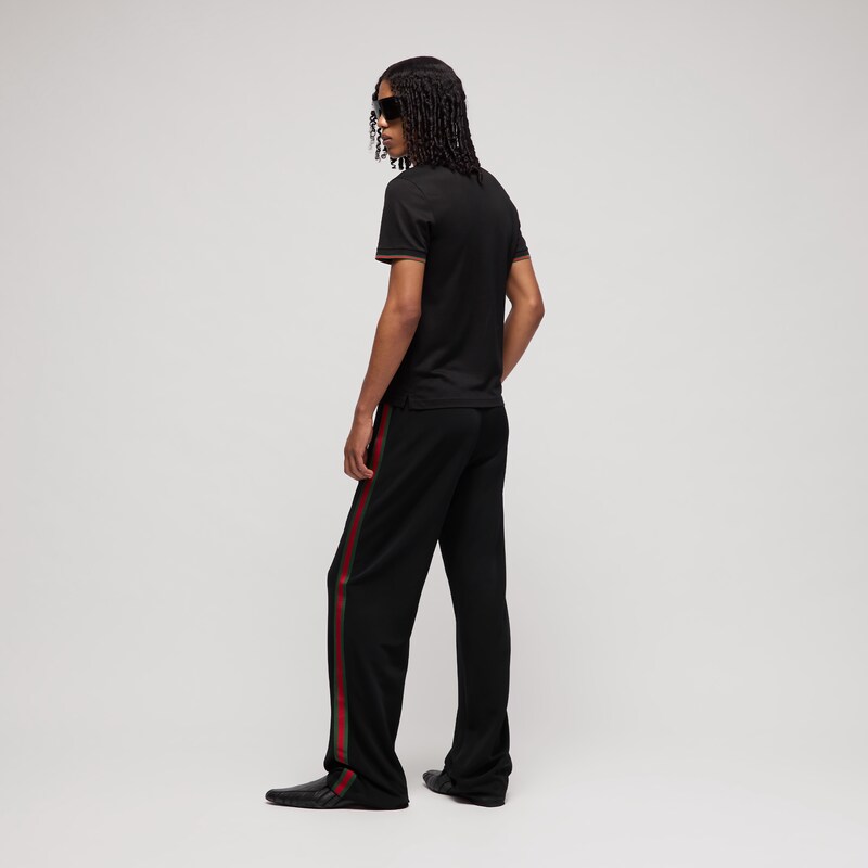 Gucci Silk Jersey Polo Shirt With Web | Thumbnail 3 Gucci Silk Jersey Polo Shirt With Web | Thumbnail 3