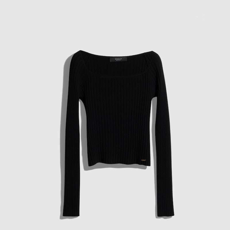 Soft Rib Wool Cashmere Top With Tag Soft Rib Wool Cashmere Top With Tag