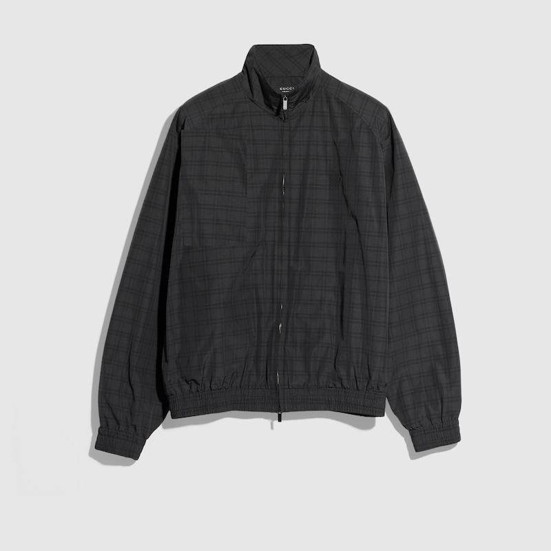 Prince Of Wales Nylon Zip Jacket Prince Of Wales Nylon Zip Jacket