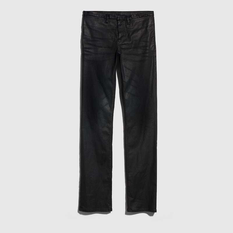 Coated Stretch Cotton Twill Denim Pants Coated Stretch Cotton Twill Denim Pants