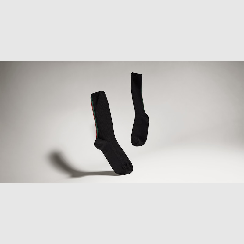 Gucci Cotton Socks With Web | Thumbnail 3 Gucci Cotton Socks With Web | Thumbnail 3