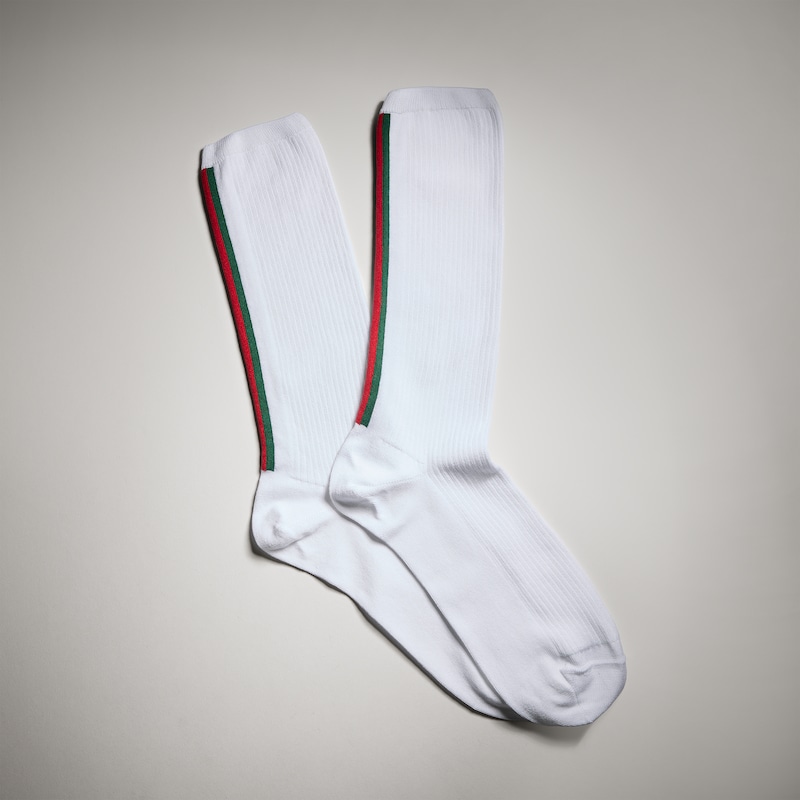 Gucci Cotton Socks With Web | Thumbnail 2 Gucci Cotton Socks With Web | Thumbnail 2
